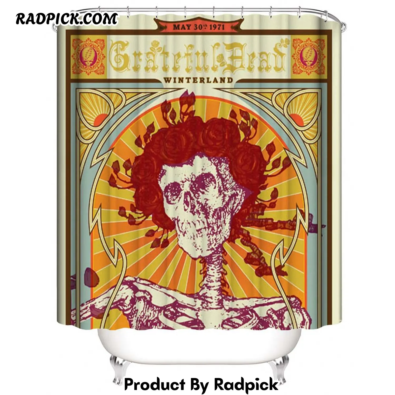 Grateful dead winterland may 30th  shower curtain rp387849